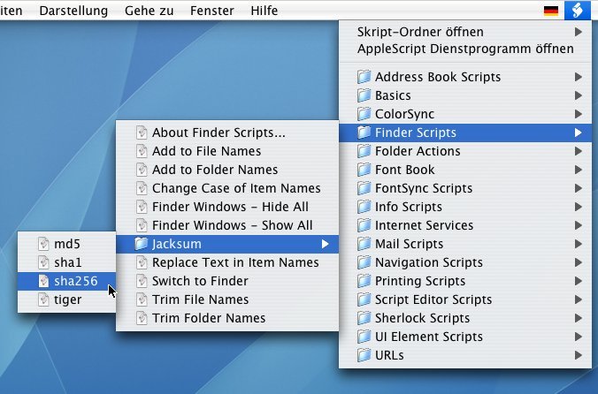Jacksum unter Mac OS X